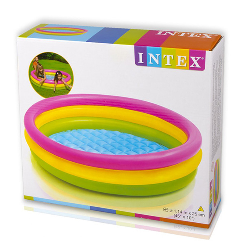 خرید استخر بادی اینتکس طرح رنگین کمان Intex 57412 | قیمت عالی در فروشگاه اسباب بازی جی جی توی خرید استخر بادی اینتکس طرح رنگین کمان Intex 57412 | قیمت عالی در فروشگاه اسباب بازی جی جی توی