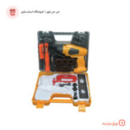 محتویات کامل کیف ابزار اسباب بازی Tools Toys شامل آچار، اره، و پیچ و مهره